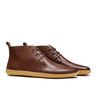 Vivobarefoot Gobi Lux Mens - Brown Casual Shoes QWB083962